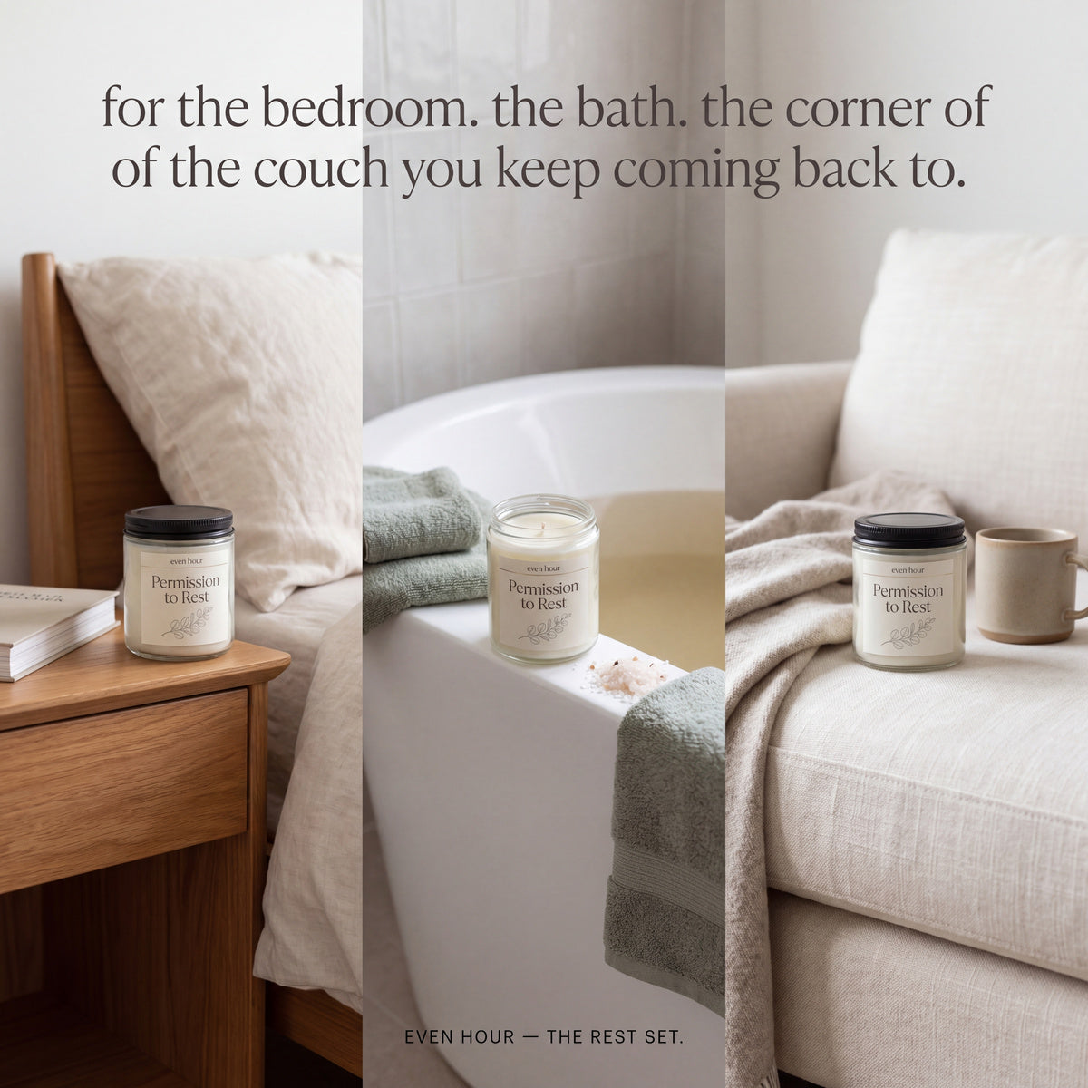 The Calm Collection Permission to Rest room scene