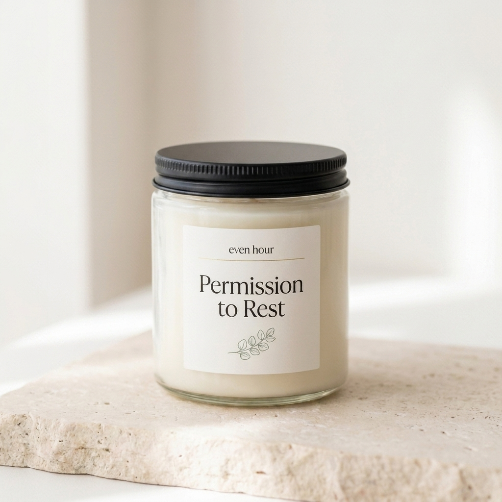 Permission to Rest candle by Even Hour
